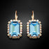 Earrings "Lurdes II (Aquamarine Blue)" with Swarovski™ crystals